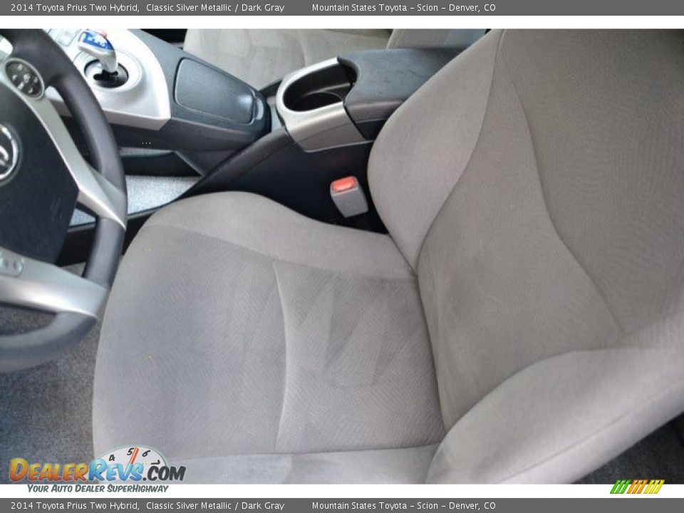 2014 Toyota Prius Two Hybrid Classic Silver Metallic / Dark Gray Photo #11