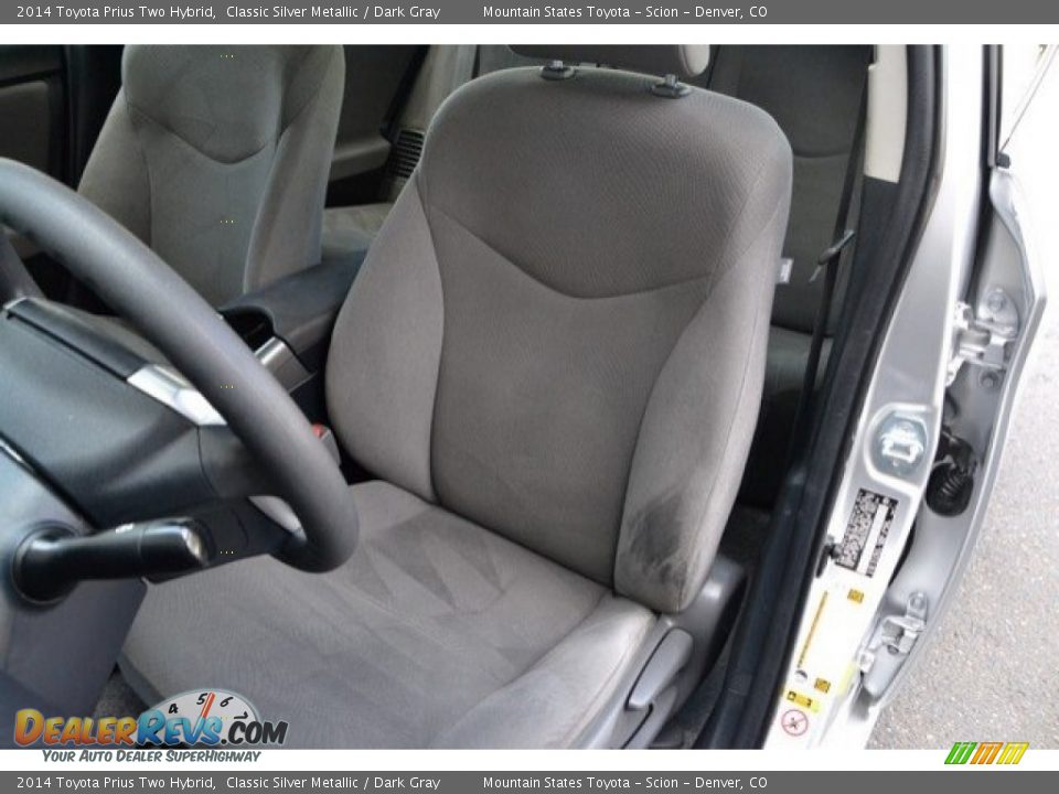 2014 Toyota Prius Two Hybrid Classic Silver Metallic / Dark Gray Photo #12