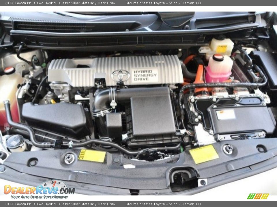 2014 Toyota Prius Two Hybrid Classic Silver Metallic / Dark Gray Photo #27
