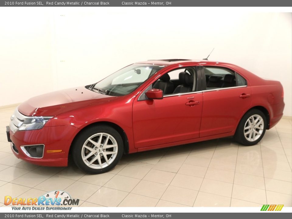 2010 Ford Fusion SEL Red Candy Metallic / Charcoal Black Photo #3