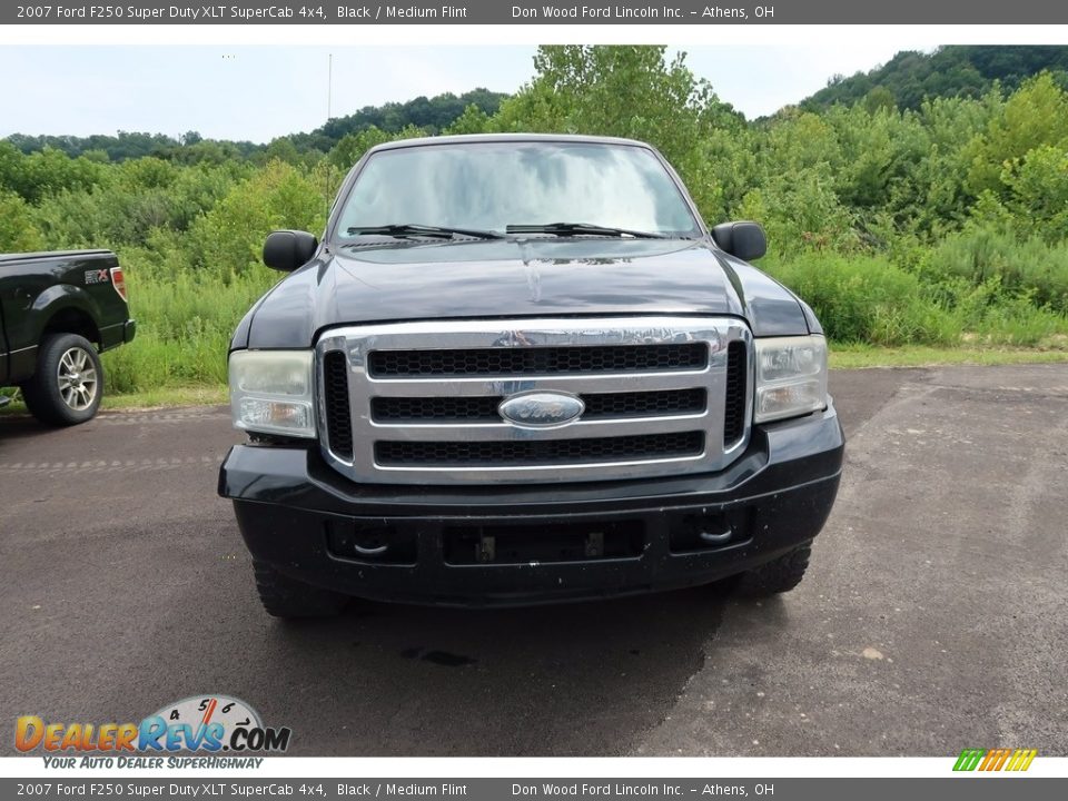 2007 Ford F250 Super Duty XLT SuperCab 4x4 Black / Medium Flint Photo #2
