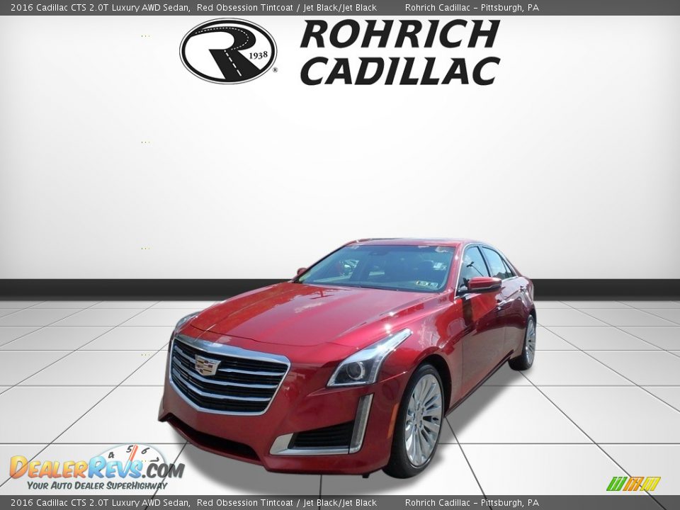 2016 Cadillac CTS 2.0T Luxury AWD Sedan Red Obsession Tintcoat / Jet Black/Jet Black Photo #1