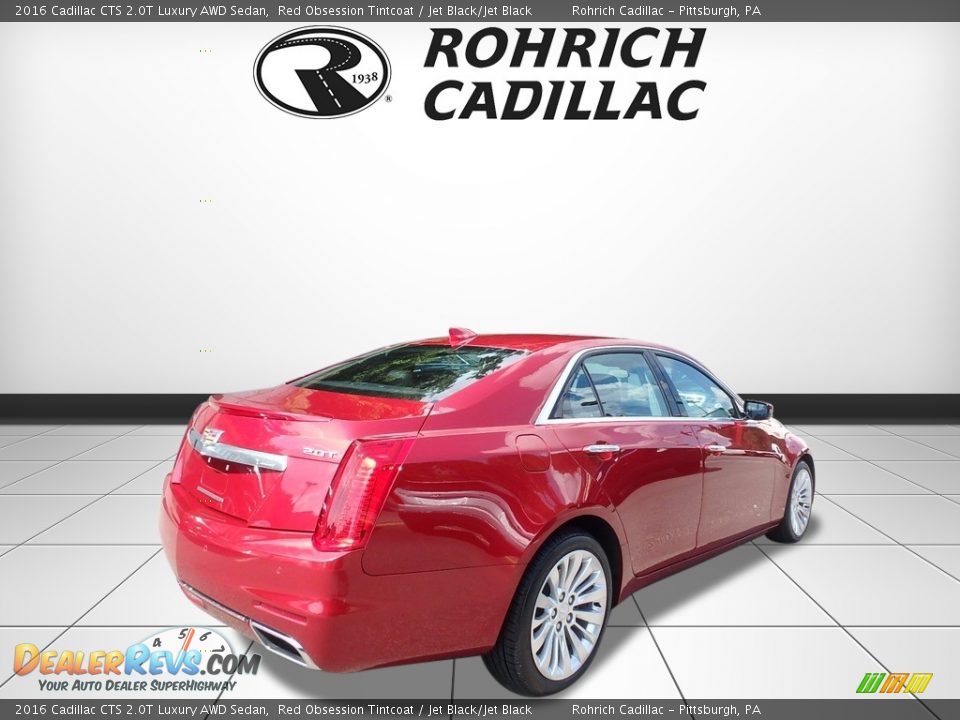 2016 Cadillac CTS 2.0T Luxury AWD Sedan Red Obsession Tintcoat / Jet Black/Jet Black Photo #5