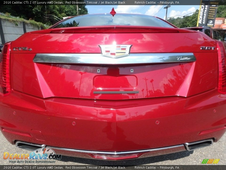 2016 Cadillac CTS 2.0T Luxury AWD Sedan Red Obsession Tintcoat / Jet Black/Jet Black Photo #13