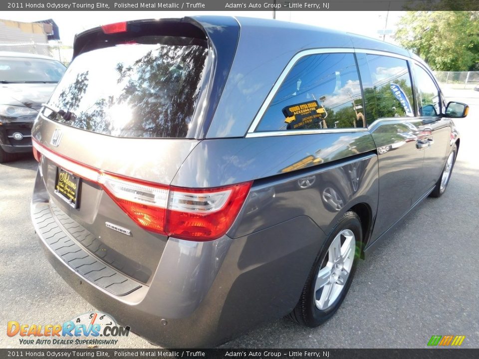 2011 Honda Odyssey Touring Elite Polished Metal Metallic / Truffle Photo #9