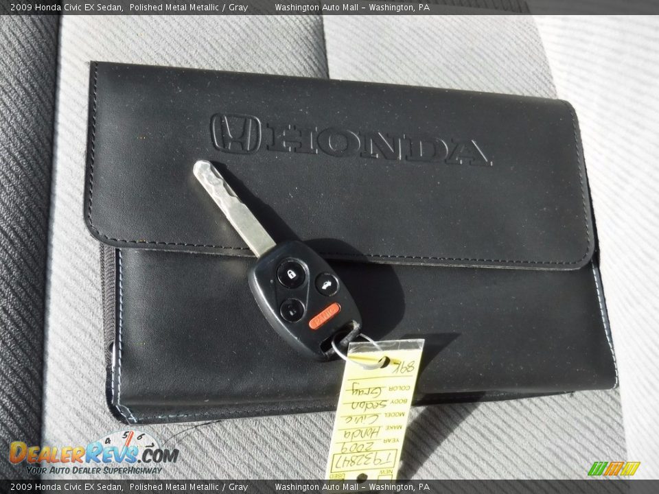 2009 Honda Civic EX Sedan Polished Metal Metallic / Gray Photo #23