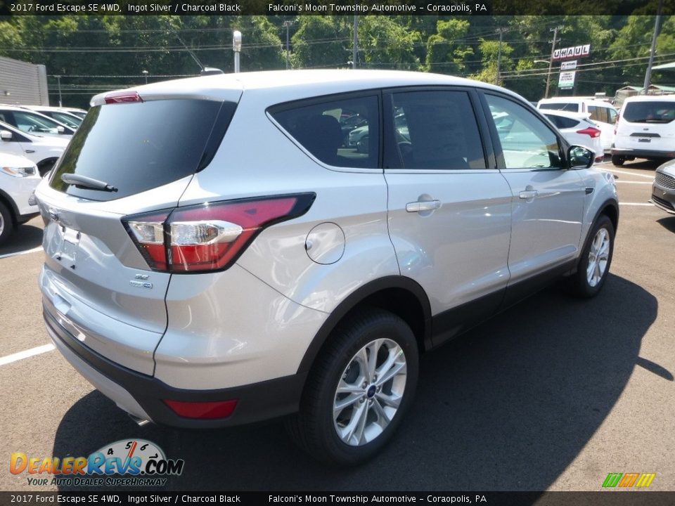 2017 Ford Escape SE 4WD Ingot Silver / Charcoal Black Photo #2