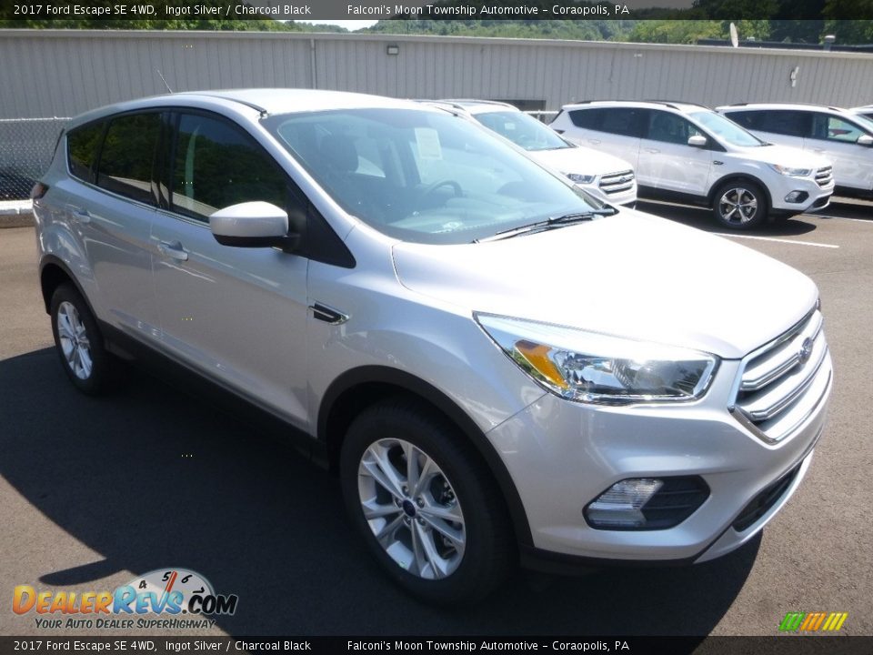 2017 Ford Escape SE 4WD Ingot Silver / Charcoal Black Photo #3