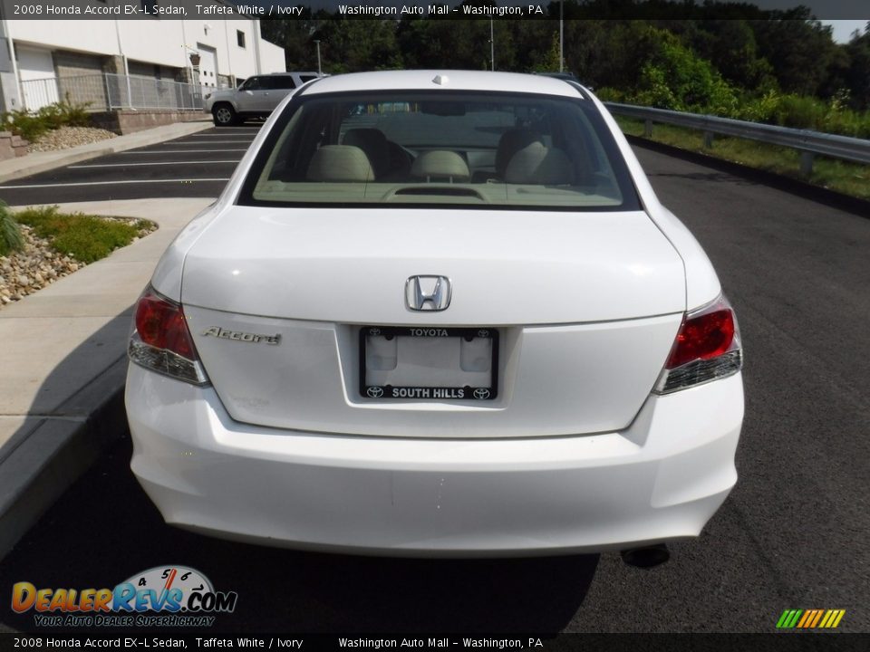 2008 Honda Accord EX-L Sedan Taffeta White / Ivory Photo #8