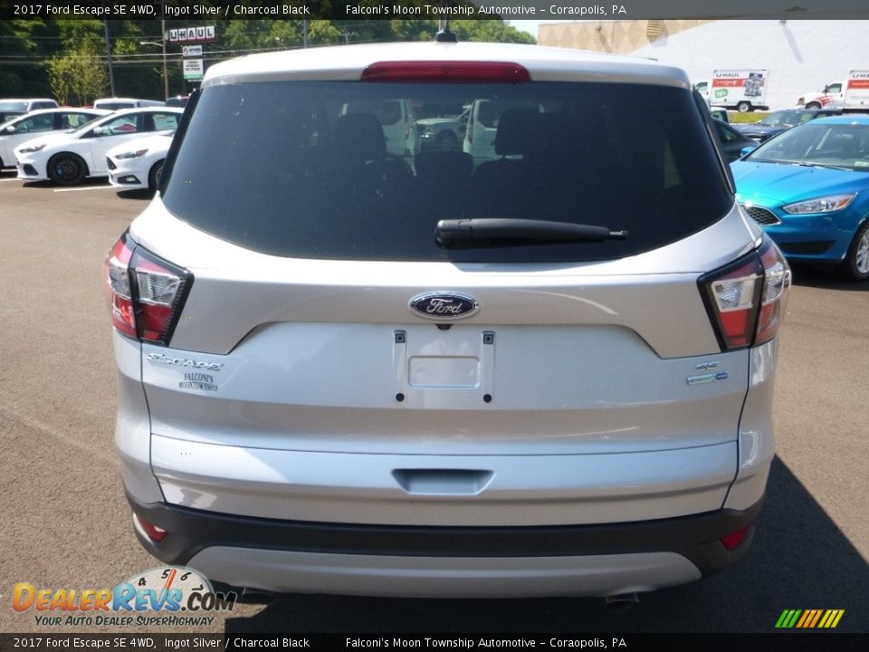 2017 Ford Escape SE 4WD Ingot Silver / Charcoal Black Photo #6