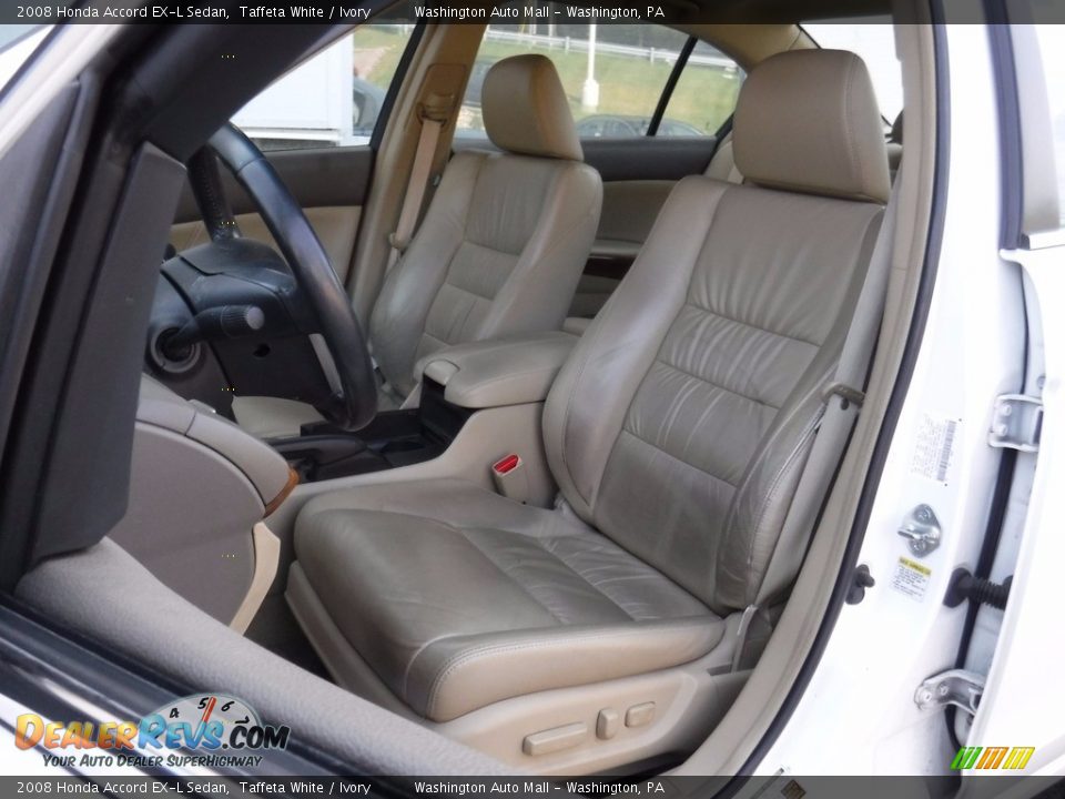 2008 Honda Accord EX-L Sedan Taffeta White / Ivory Photo #13