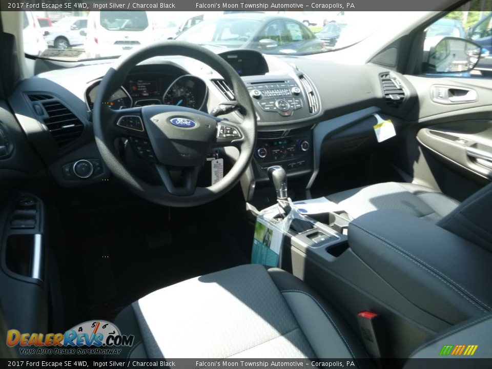2017 Ford Escape SE 4WD Ingot Silver / Charcoal Black Photo #9