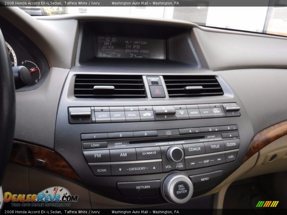 2008 Honda Accord EX-L Sedan Taffeta White / Ivory Photo #15