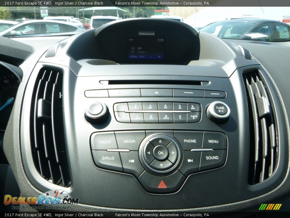 2017 Ford Escape SE 4WD Ingot Silver / Charcoal Black Photo #13