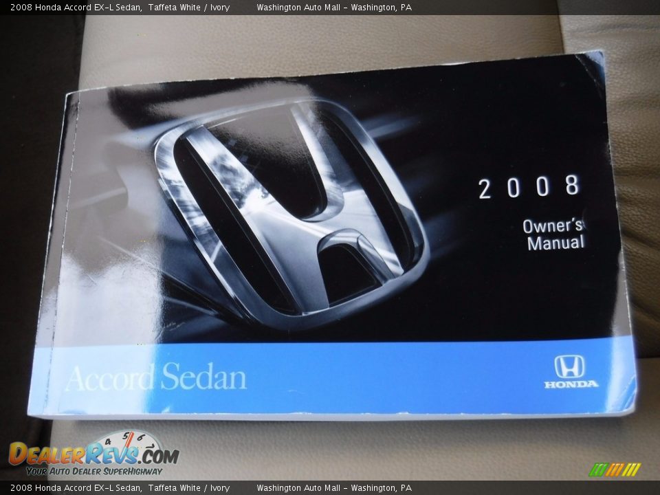 2008 Honda Accord EX-L Sedan Taffeta White / Ivory Photo #20