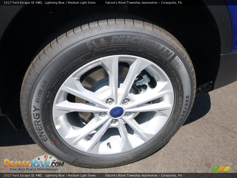 2017 Ford Escape SE 4WD Lightning Blue / Medium Light Stone Photo #7