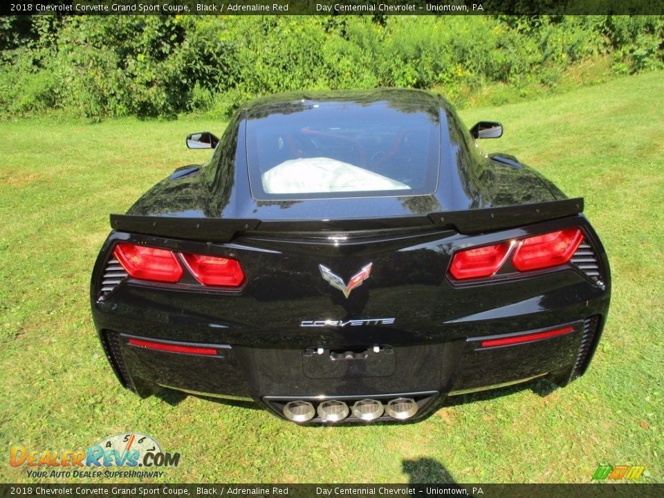 2018 Chevrolet Corvette Grand Sport Coupe Black / Adrenaline Red Photo #4