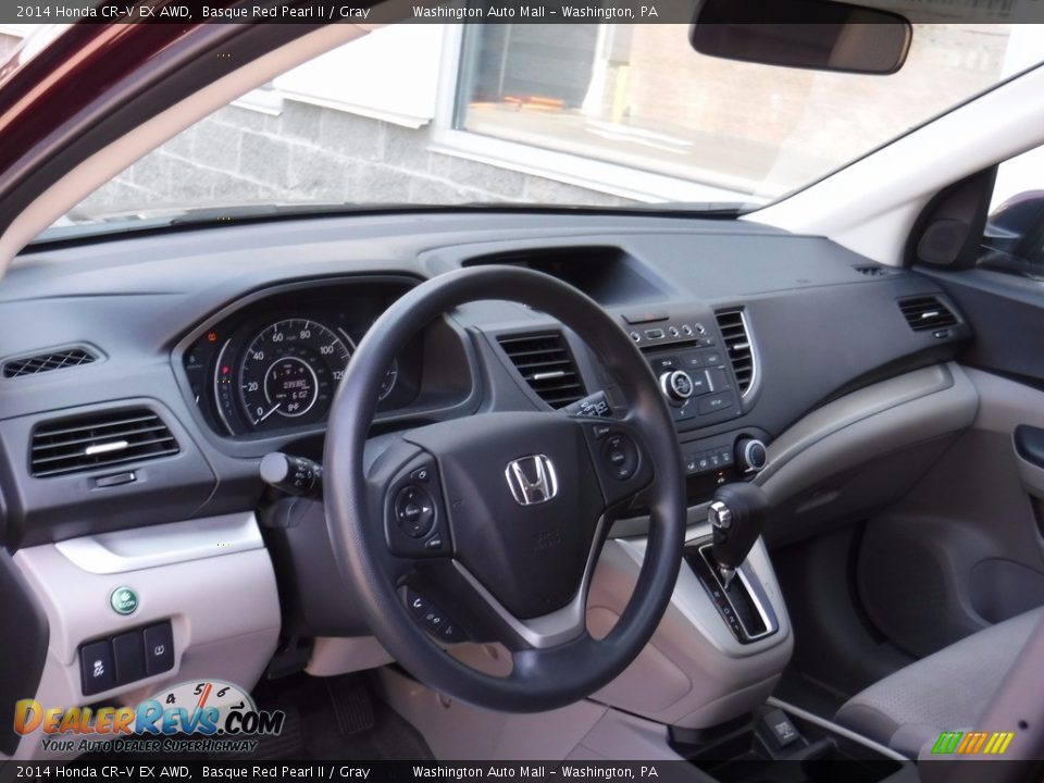 2014 Honda CR-V EX AWD Basque Red Pearl II / Gray Photo #13