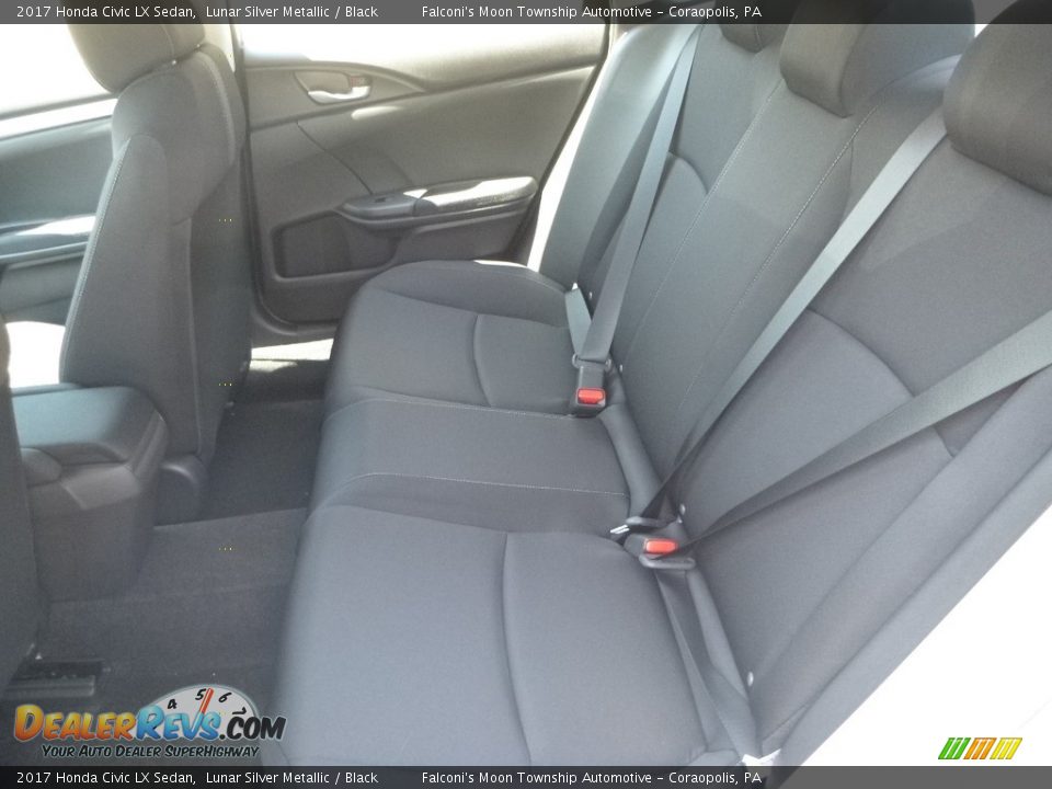 2017 Honda Civic LX Sedan Lunar Silver Metallic / Black Photo #9