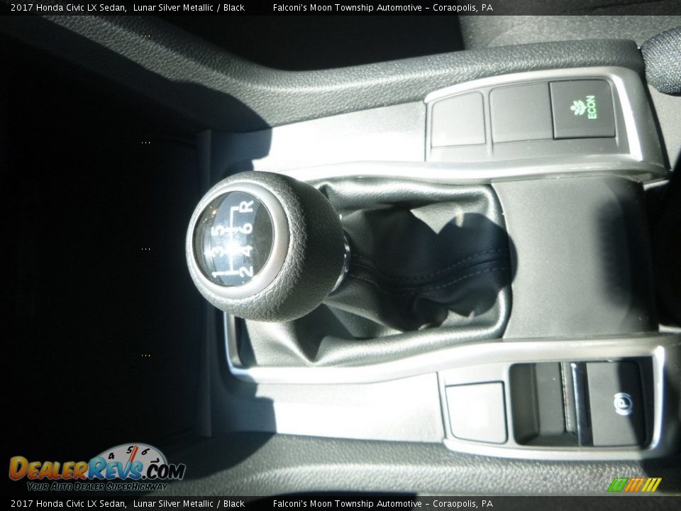 2017 Honda Civic LX Sedan Lunar Silver Metallic / Black Photo #13