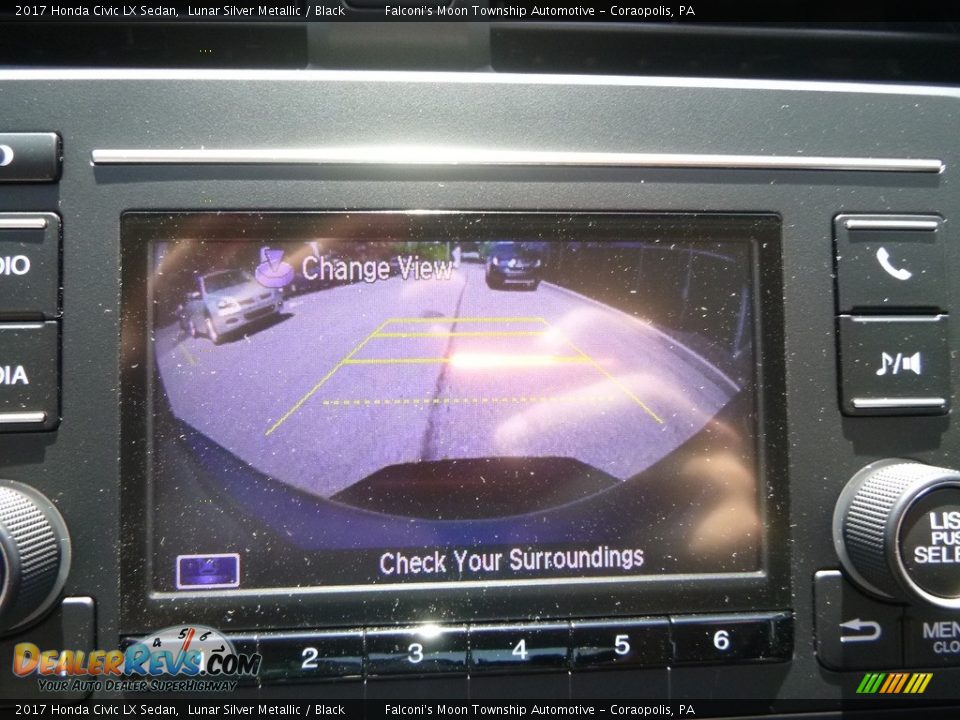 2017 Honda Civic LX Sedan Lunar Silver Metallic / Black Photo #15