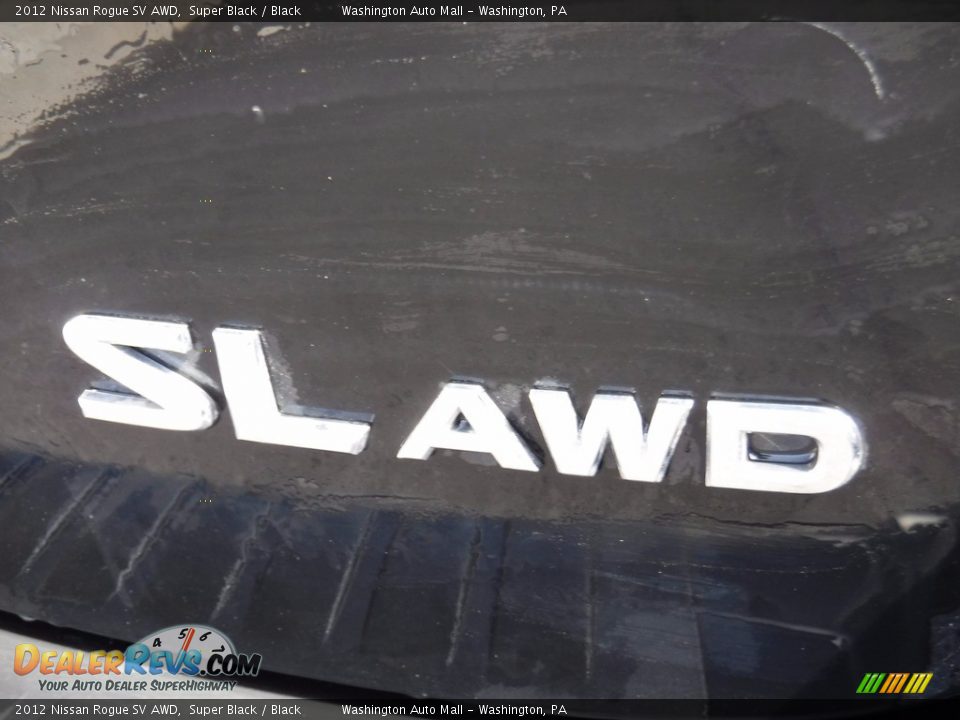 2012 Nissan Rogue SV AWD Super Black / Black Photo #8