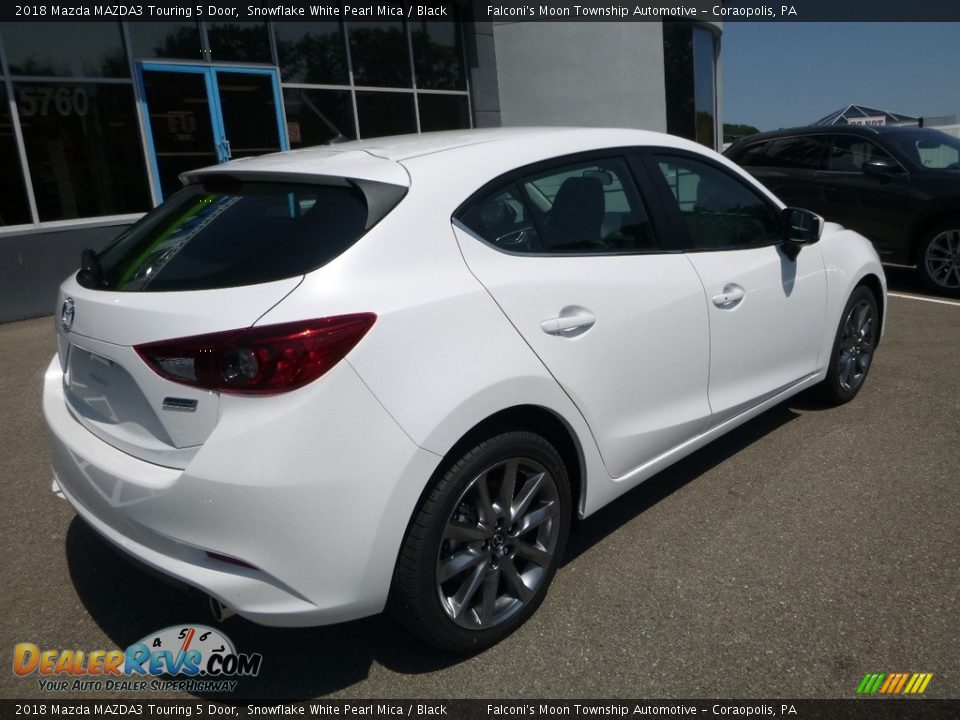 2018 Mazda MAZDA3 Touring 5 Door Snowflake White Pearl Mica / Black Photo #2