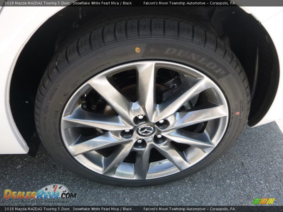 2018 Mazda MAZDA3 Touring 5 Door Snowflake White Pearl Mica / Black Photo #7