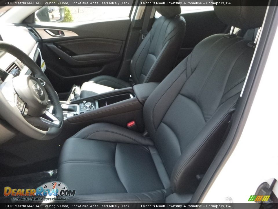 2018 Mazda MAZDA3 Touring 5 Door Snowflake White Pearl Mica / Black Photo #10