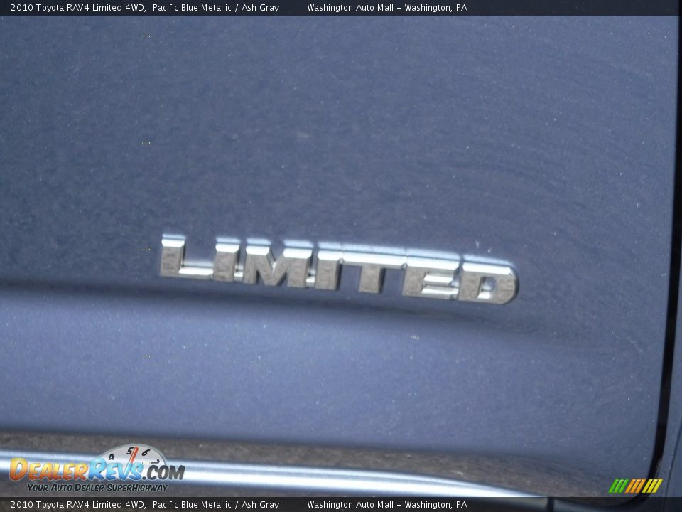 2010 Toyota RAV4 Limited 4WD Pacific Blue Metallic / Ash Gray Photo #4