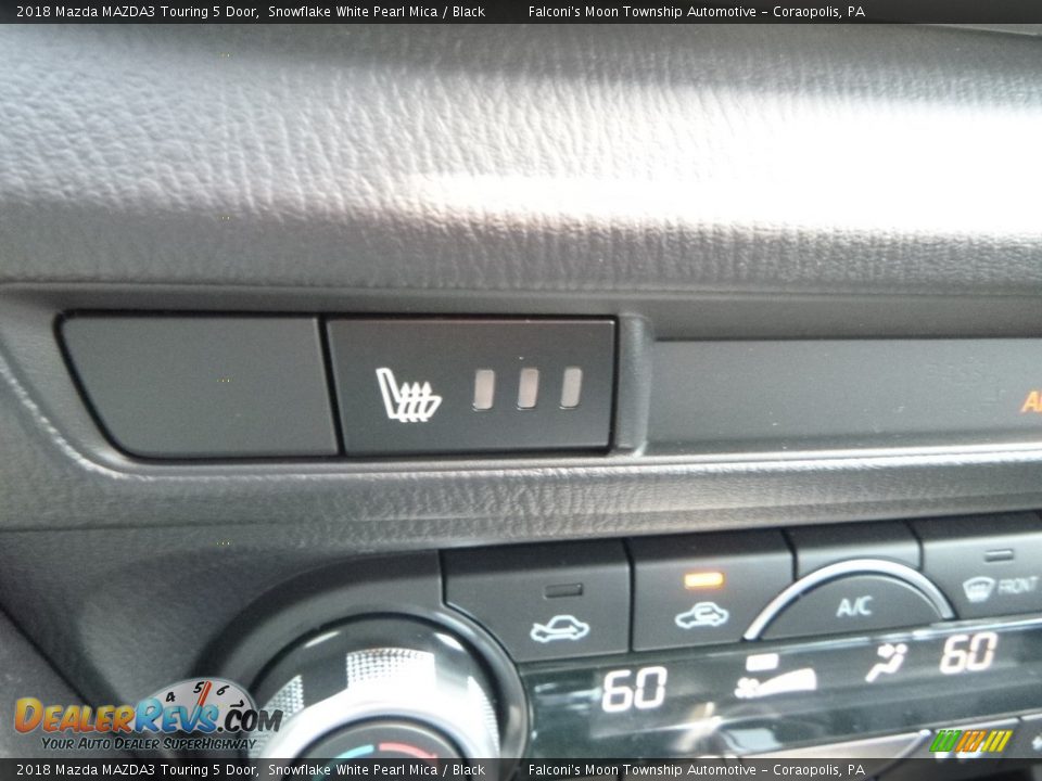 2018 Mazda MAZDA3 Touring 5 Door Snowflake White Pearl Mica / Black Photo #13