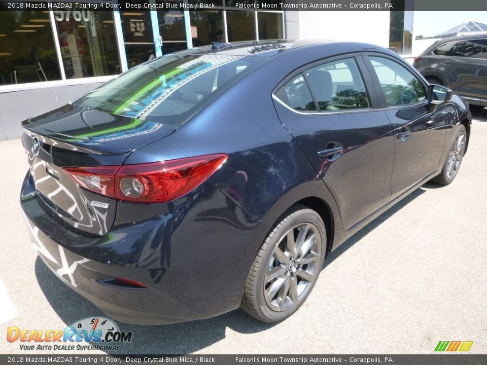 2018 Mazda MAZDA3 Touring 4 Door Deep Crystal Blue Mica / Black Photo #2