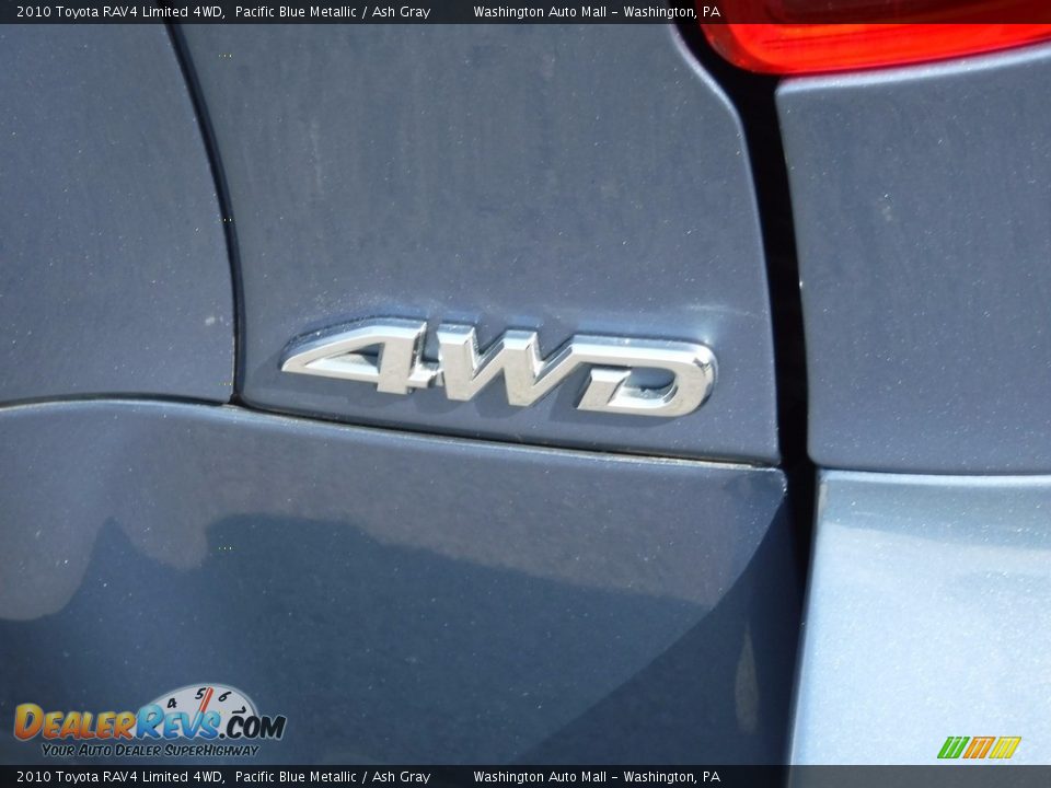 2010 Toyota RAV4 Limited 4WD Pacific Blue Metallic / Ash Gray Photo #12
