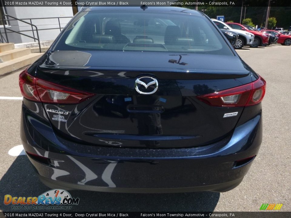 2018 Mazda MAZDA3 Touring 4 Door Deep Crystal Blue Mica / Black Photo #6