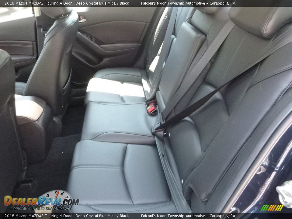 2018 Mazda MAZDA3 Touring 4 Door Deep Crystal Blue Mica / Black Photo #8