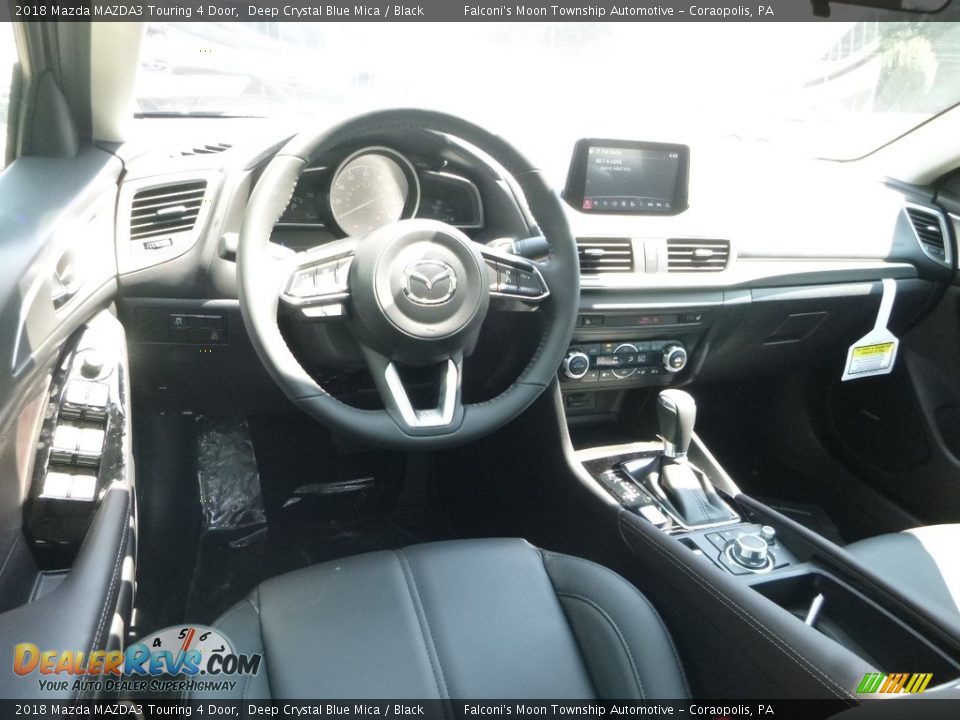 2018 Mazda MAZDA3 Touring 4 Door Deep Crystal Blue Mica / Black Photo #9