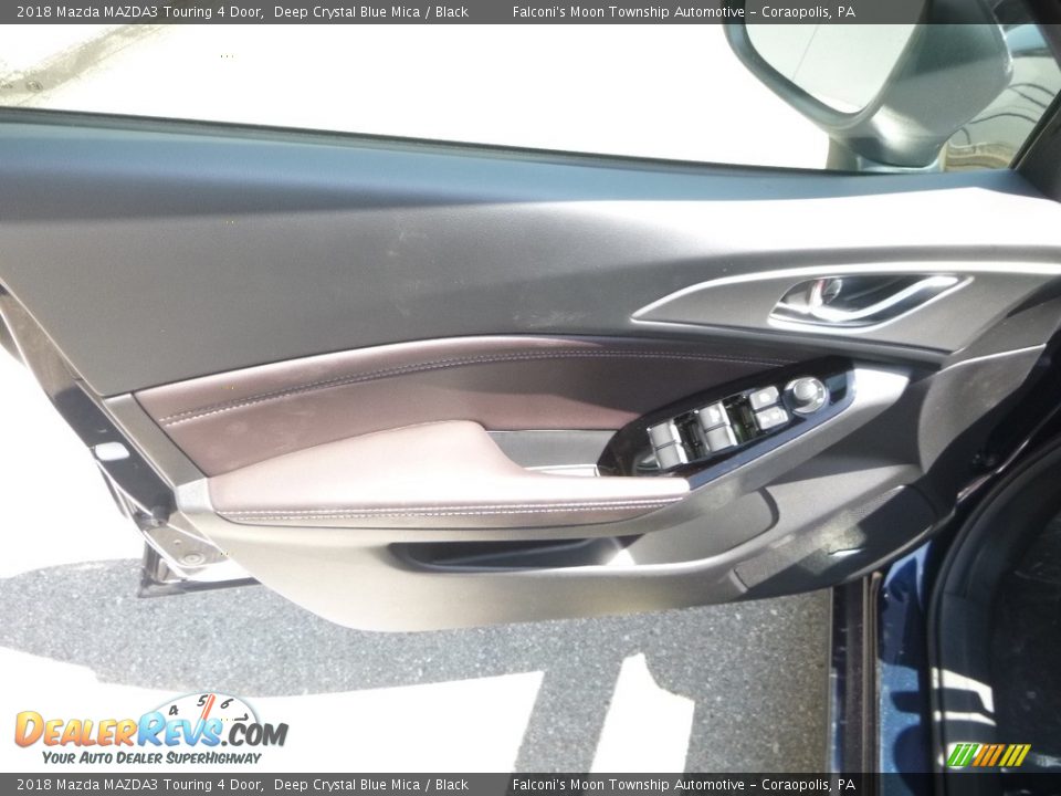 2018 Mazda MAZDA3 Touring 4 Door Deep Crystal Blue Mica / Black Photo #10