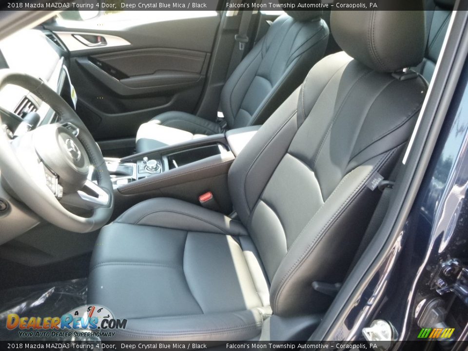 2018 Mazda MAZDA3 Touring 4 Door Deep Crystal Blue Mica / Black Photo #11