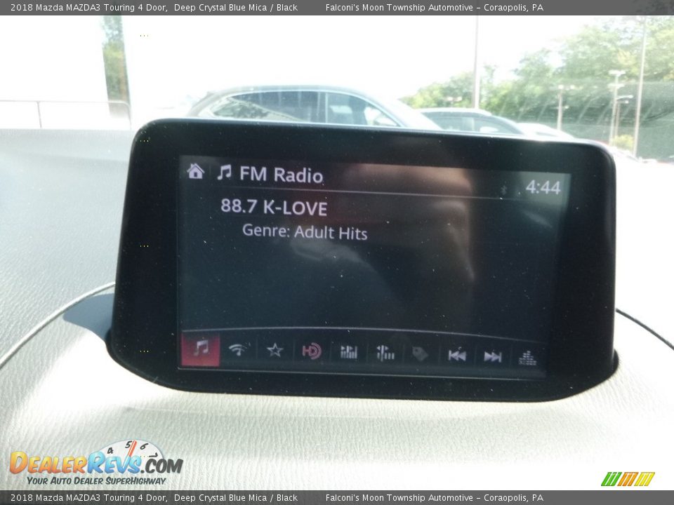 2018 Mazda MAZDA3 Touring 4 Door Deep Crystal Blue Mica / Black Photo #14