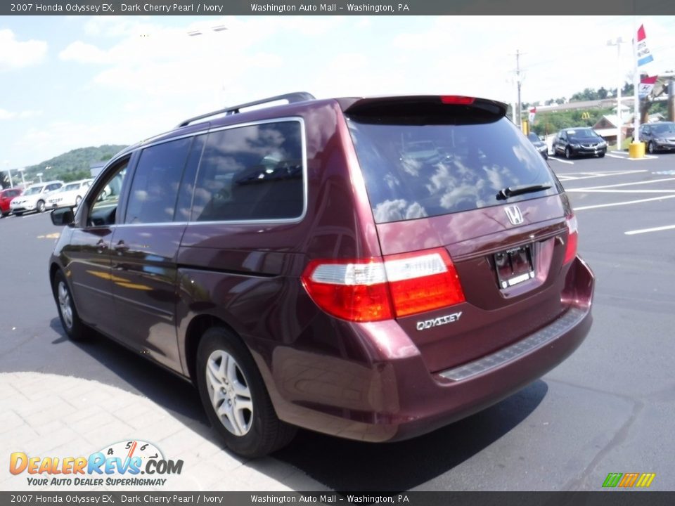 2007 Honda Odyssey EX Dark Cherry Pearl / Ivory Photo #7