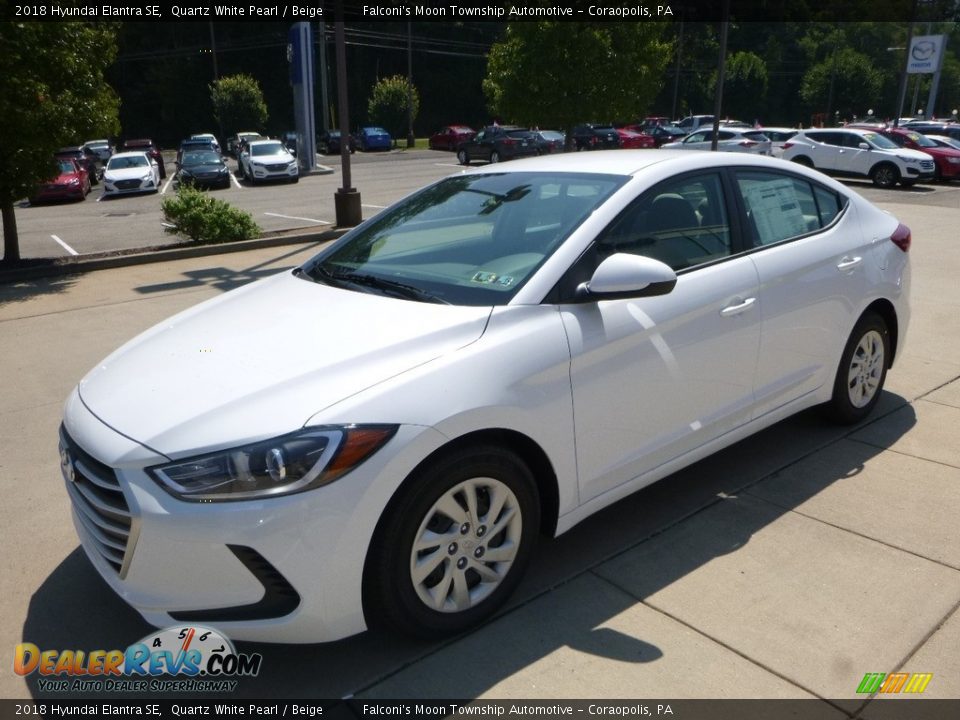 2018 Hyundai Elantra SE Quartz White Pearl / Beige Photo #5