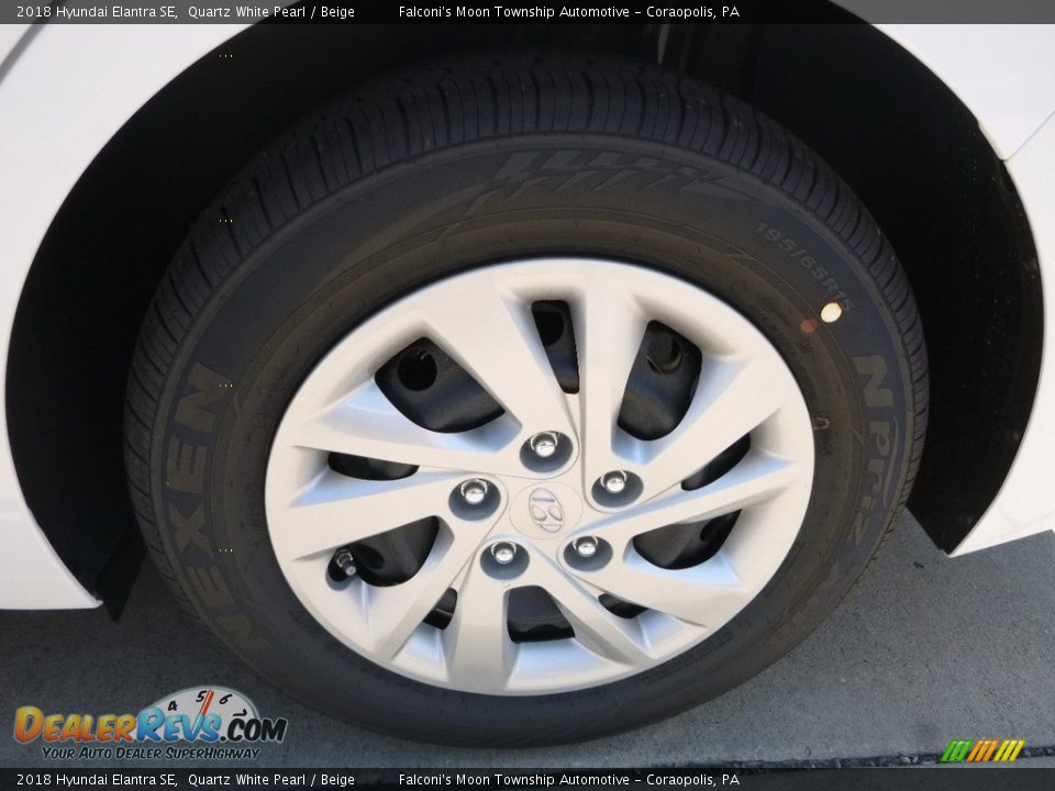 2018 Hyundai Elantra SE Quartz White Pearl / Beige Photo #8