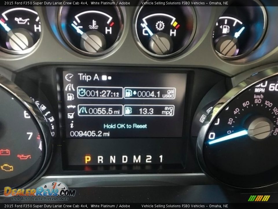2015 Ford F350 Super Duty Lariat Crew Cab 4x4 White Platinum / Adobe Photo #6