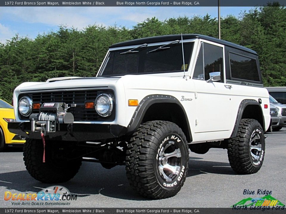 1972 Ford Bronco Sport Wagon Wimbledon White / Black Photo #1