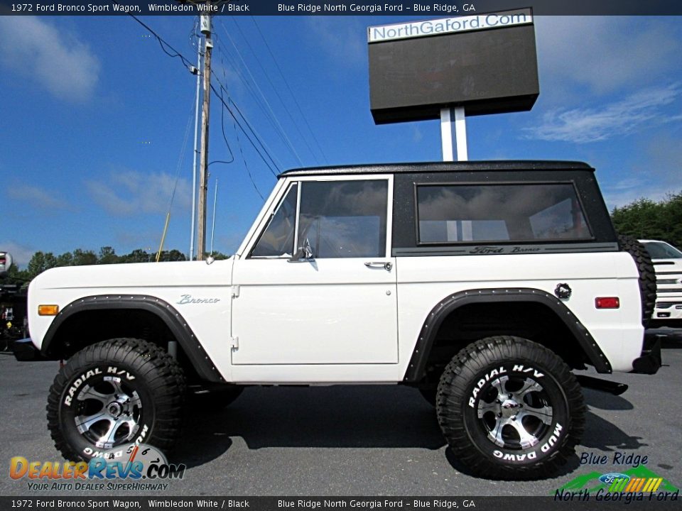 1972 Ford Bronco Sport Wagon Wimbledon White / Black Photo #3