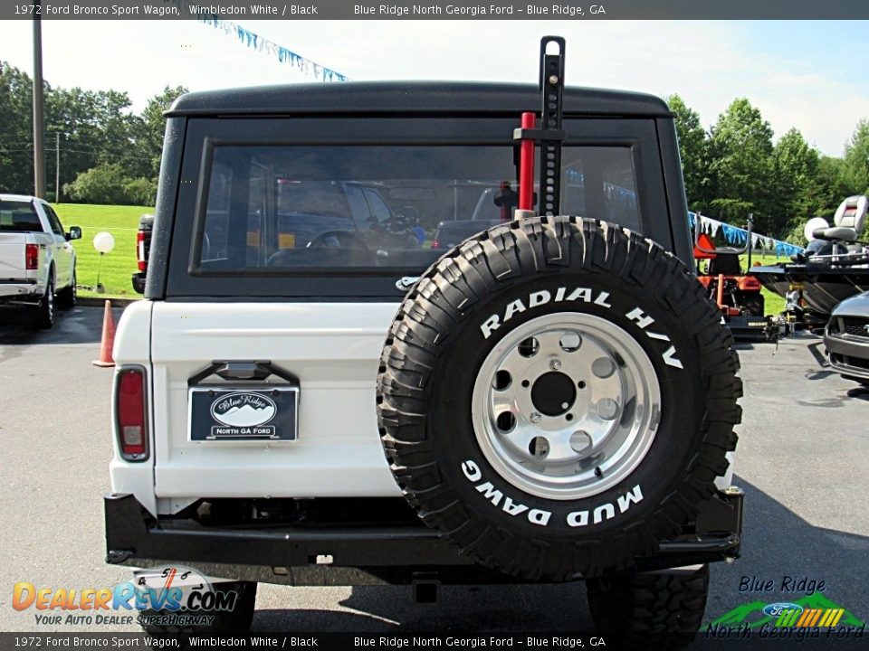 1972 Ford Bronco Sport Wagon Wimbledon White / Black Photo #5