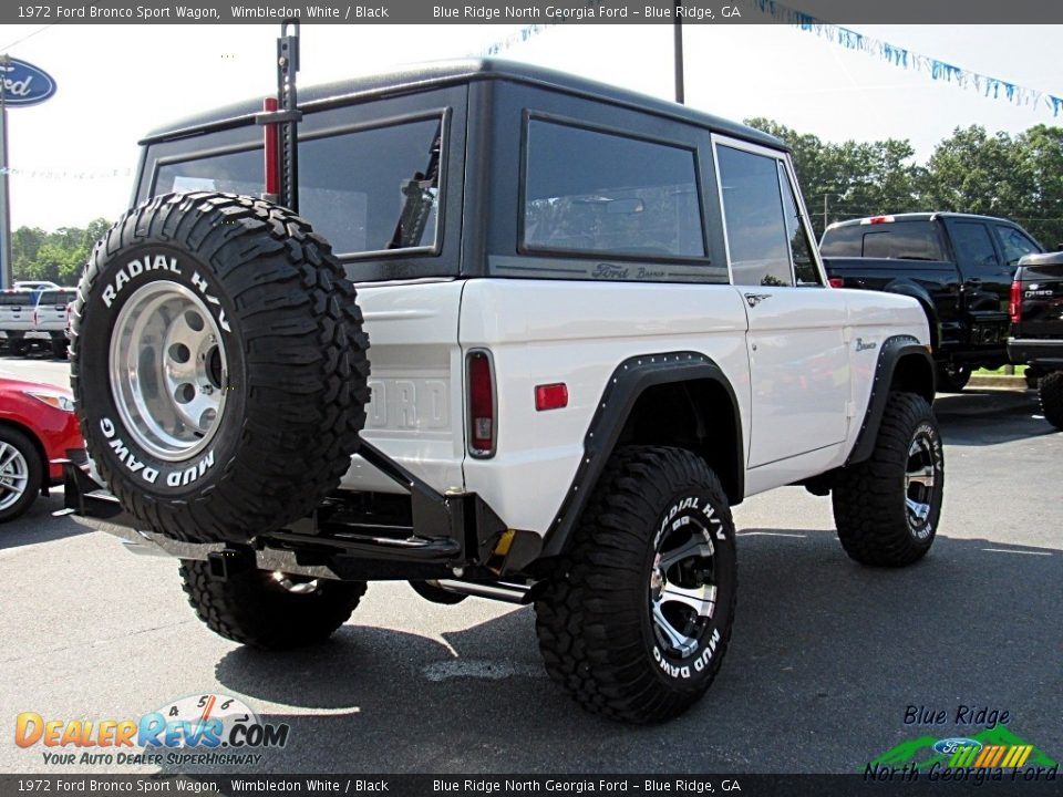 1972 Ford Bronco Sport Wagon Wimbledon White / Black Photo #6