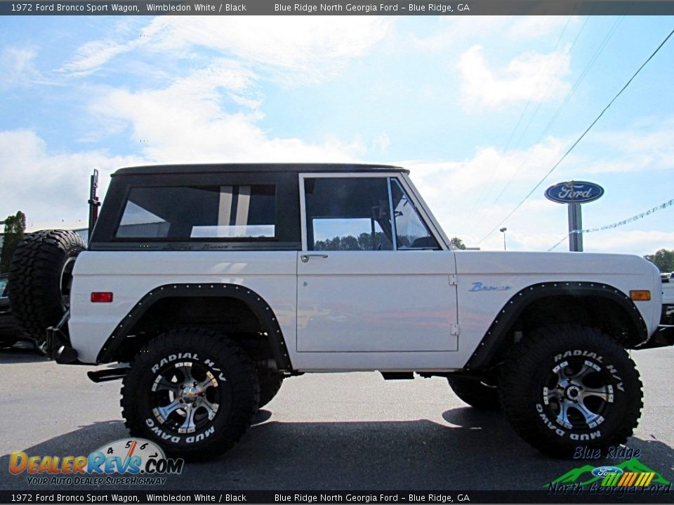 1972 Ford Bronco Sport Wagon Wimbledon White / Black Photo #7