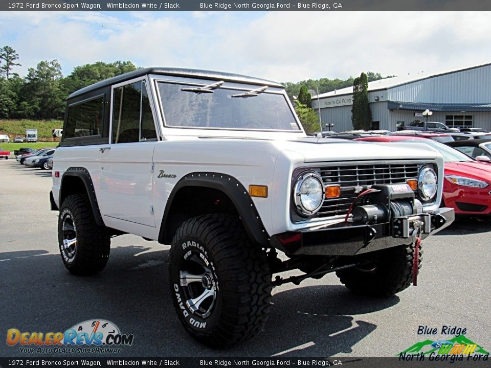 1972 Ford Bronco Sport Wagon Wimbledon White / Black Photo #8