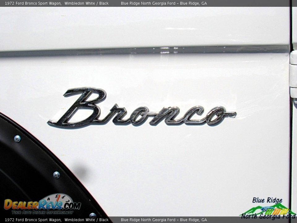 1972 Ford Bronco Sport Wagon Wimbledon White / Black Photo #30